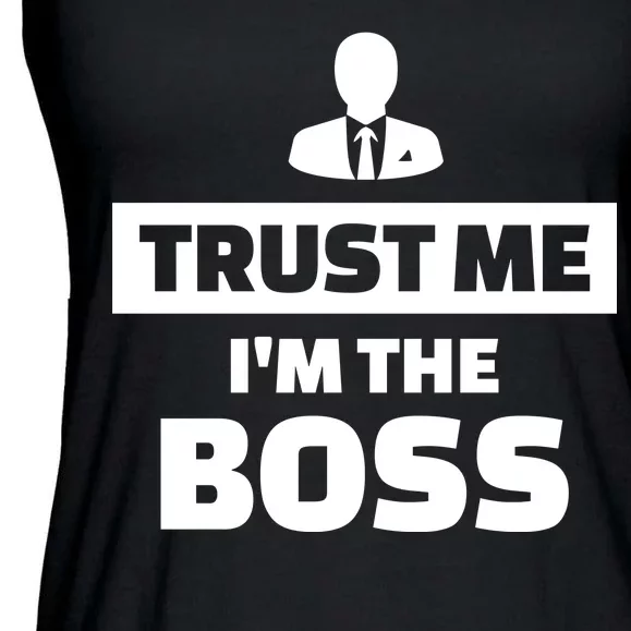 Trust Me I'm The Boss Ladies Essential Flowy Tank