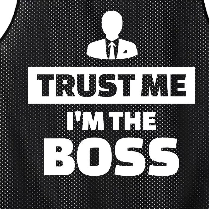 Trust Me I'm The Boss Mesh Reversible Basketball Jersey Tank