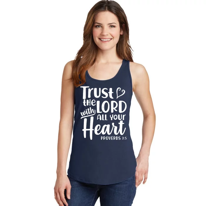 Trust The Lord With All Your Heart Proverbs 3:5 Ladies Essential Tank