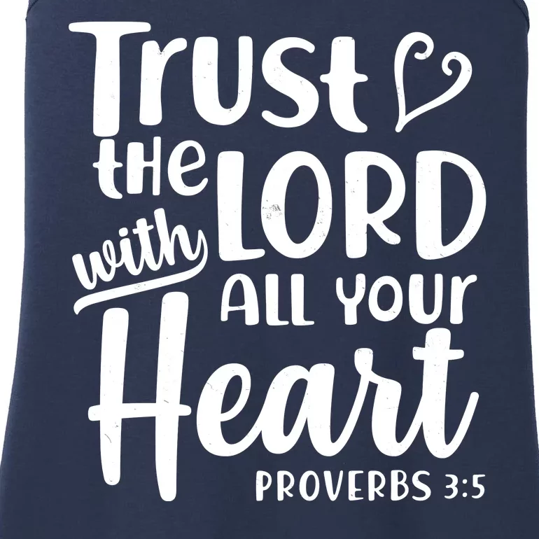 Trust The Lord With All Your Heart Proverbs 3:5 Ladies Essential Tank