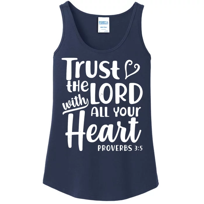 Trust The Lord With All Your Heart Proverbs 3:5 Ladies Essential Tank