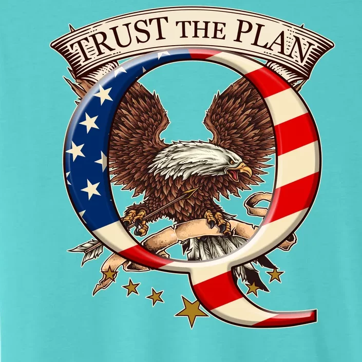 Trust The Plan Qanon American Flag Eagle ChromaSoft Performance T-Shirt