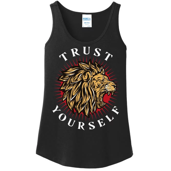 Trust Yourself Lion Ladies Essential Tank