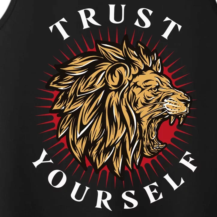 Trust Yourself Lion Performance Tank