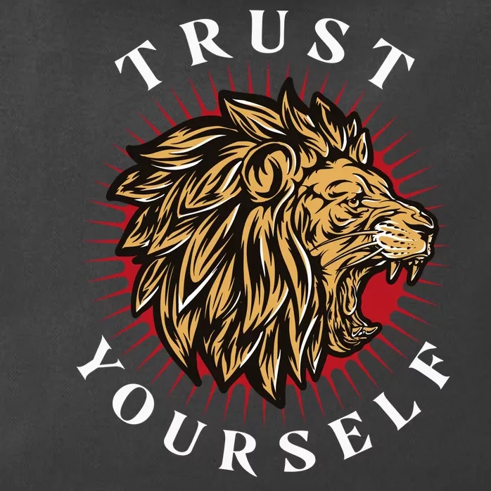 Trust Yourself Lion Zip Tote Bag