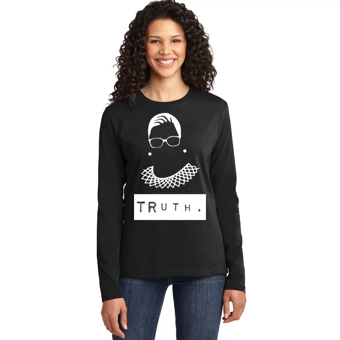 TRuth Ruth Bader Ginsberg Ladies Long Sleeve Shirt