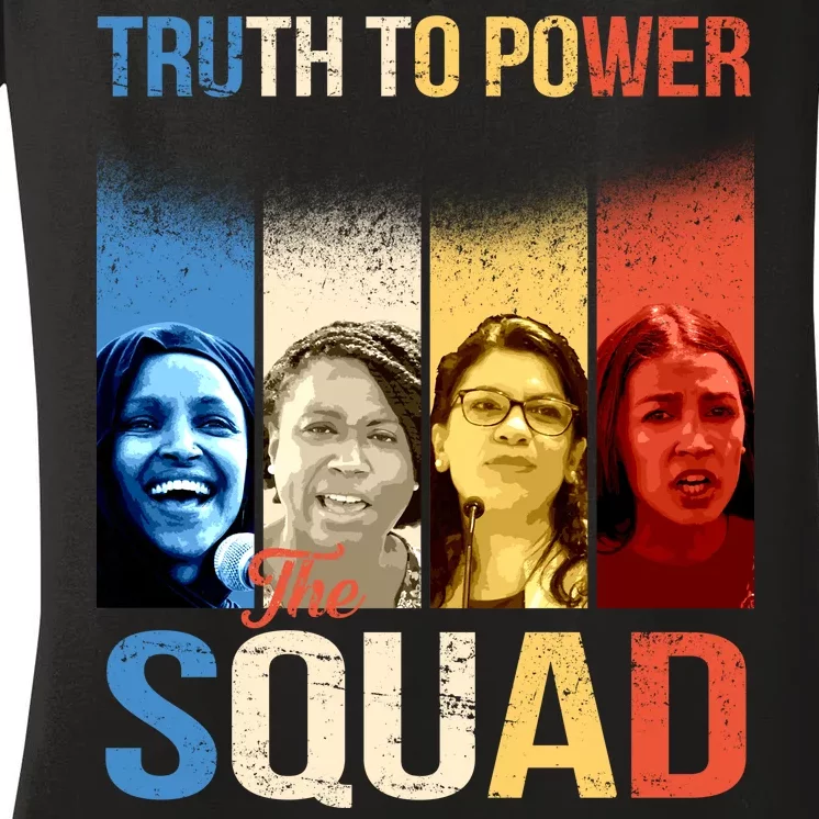 Truth To Power The Squad Women's V-Neck T-Shirt