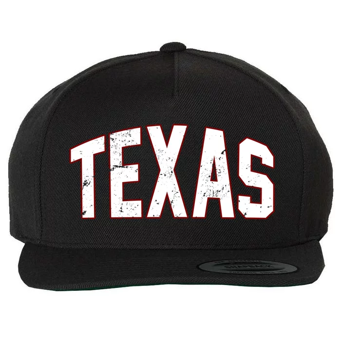 Texas Retro Vintage Wool Snapback Cap