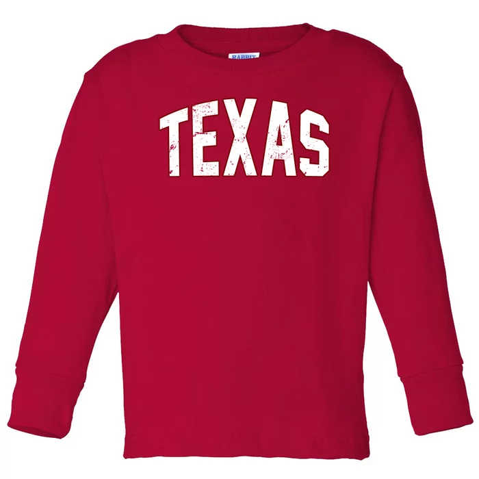 Texas Retro Vintage Toddler Long Sleeve Shirt