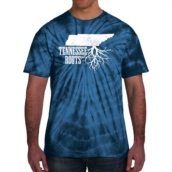 Tennessee Roots Vintage Usa Patriotic Pride State Map Tie-Dye T-Shirt