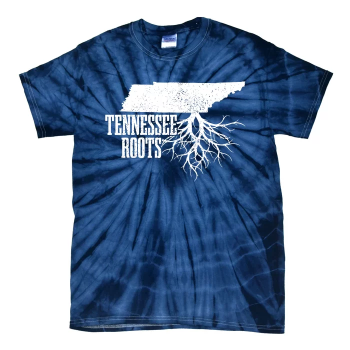 Tennessee Roots Vintage Usa Patriotic Pride State Map Tie-Dye T-Shirt