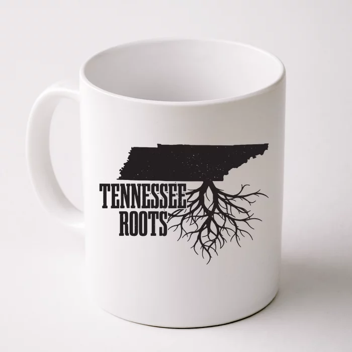 Tennessee Roots Vintage Usa Patriotic Pride State Map Front & Back Coffee Mug