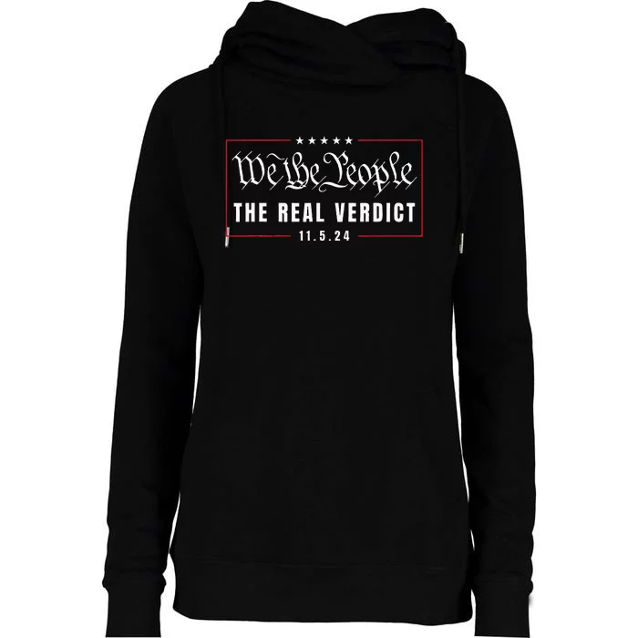 The Real Verdict Is Going To Be November 5th By The People Womens Funnel Neck Pullover Hood