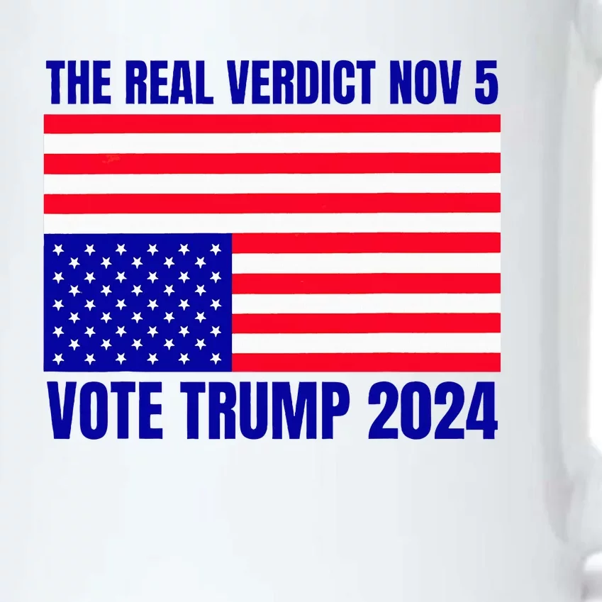 The Real Verdict Nov 5 Trump 2024 Upside Down Flag Black Color Changing Mug