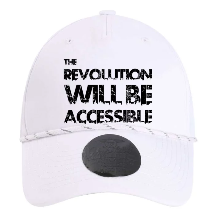 The Revolution Will Be Accessible By Cripple Punk Designs (Black Logo) Performance The Dyno Cap