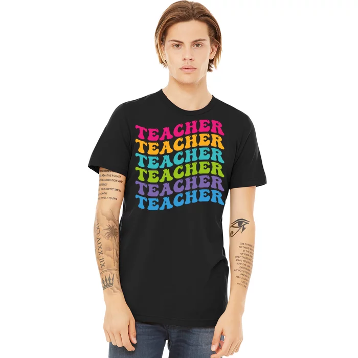 Teacher Retro Word Mashup Premium T-Shirt