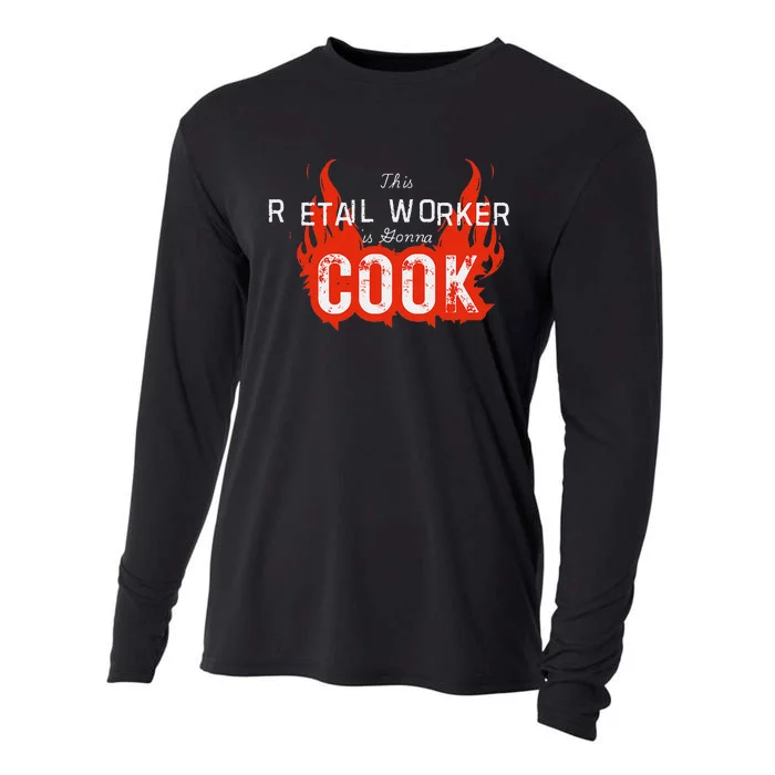 This Retail Worker Cooks! Cooling Performance Long Sleeve Crew