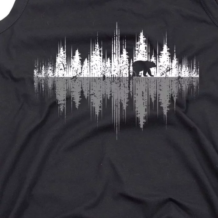 Trees Reflection Wildlife Nature Animal Bear Outdoor Forest Tank Top