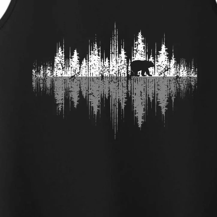 Trees Reflection Wildlife Nature Animal Bear Outdoor Forest Performance Tank