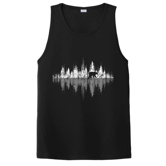 Trees Reflection Wildlife Nature Animal Bear Outdoor Forest Performance Tank