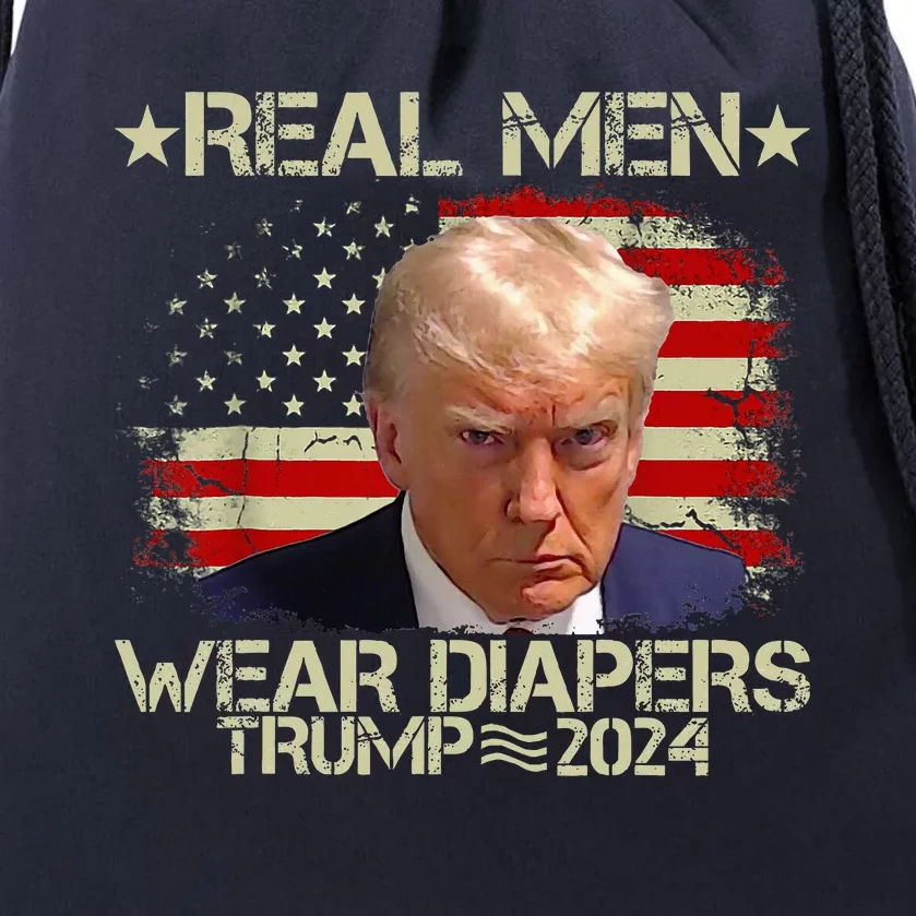 Trump Real Wear Diapers Trump 2024 Drawstring Bag