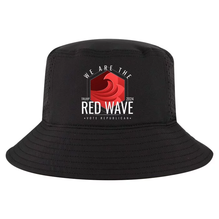 The Red Wave Is Coming 2024 Trump Gifts Cool Comfort Performance Bucket Hat