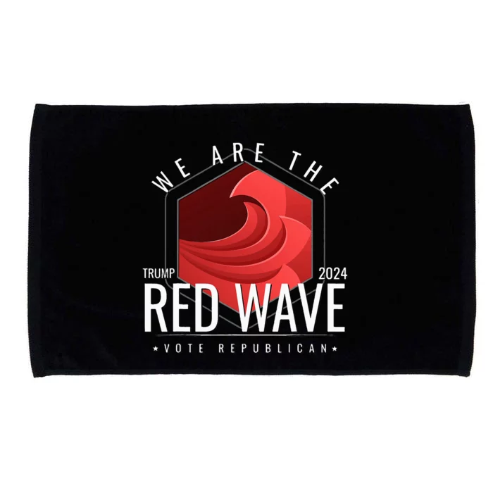 The Red Wave Is Coming 2024 Trump Gifts Microfiber Hand Towel