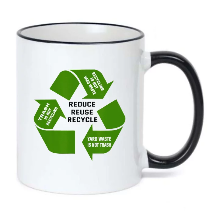 Trash Recycling Waste Black Color Changing Mug