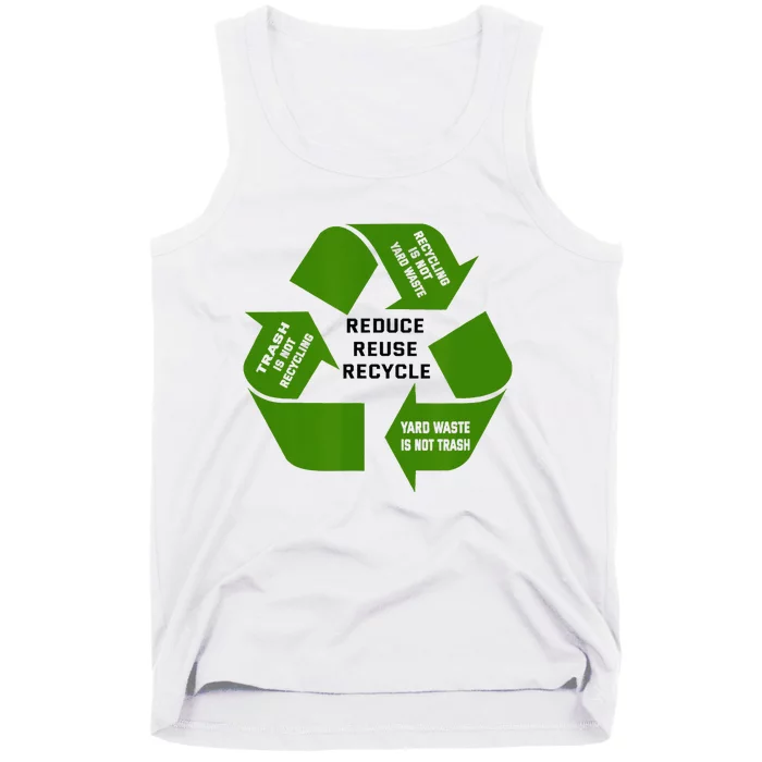 Trash Recycling Waste Tank Top