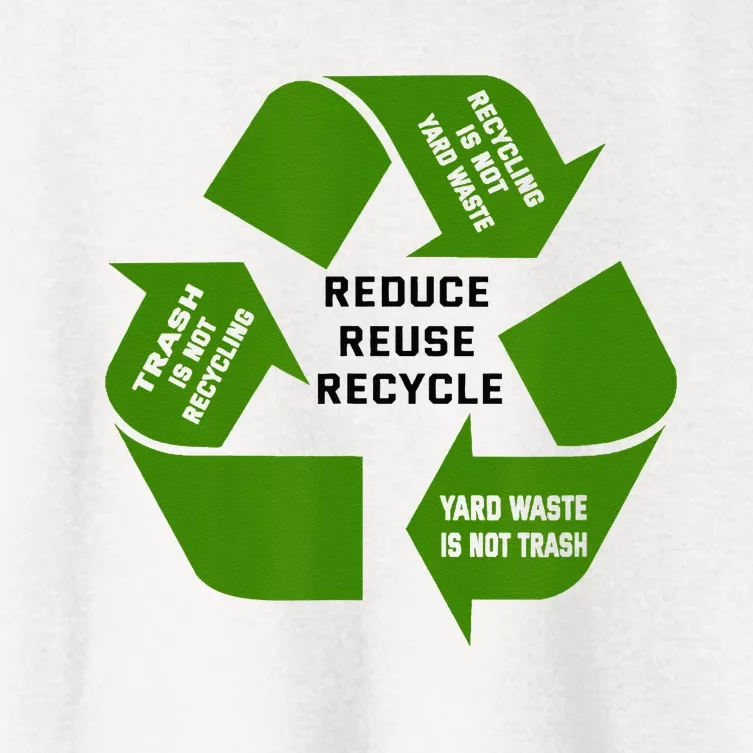 Trash Recycling Waste Women's Crop Top Tee