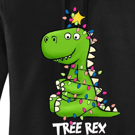 Tree Rex Xmas Trex Christmas Dinosaur Women's Pullover Hoodie