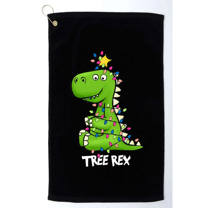 Tree Rex Xmas Trex Christmas Dinosaur Platinum Collection Golf Towel