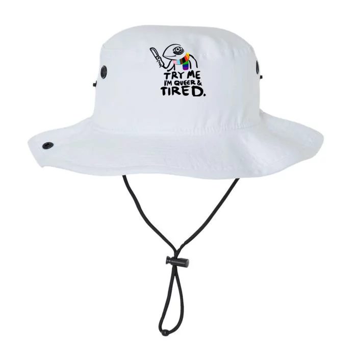 Try Me I'm Queer And Tired Legacy Cool Fit Booney Bucket Hat