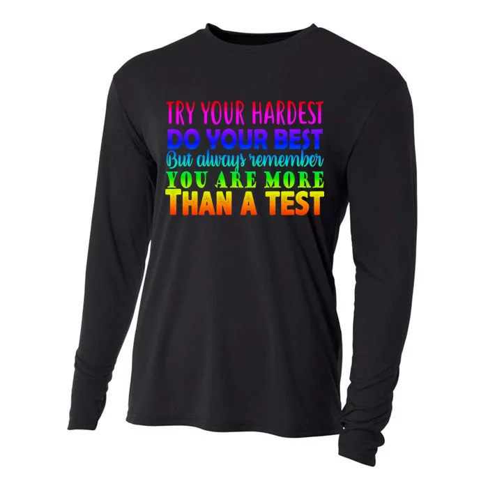 Try Your Hardest On The Test Day Cooling Performance Long Sleeve Crew