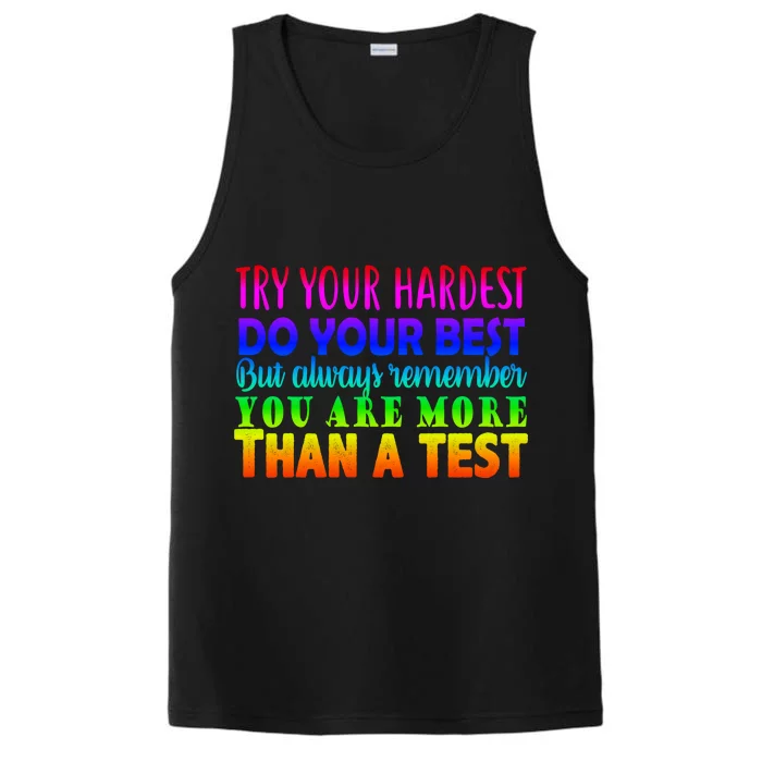 Try Your Hardest On The Test Day Performance Tank