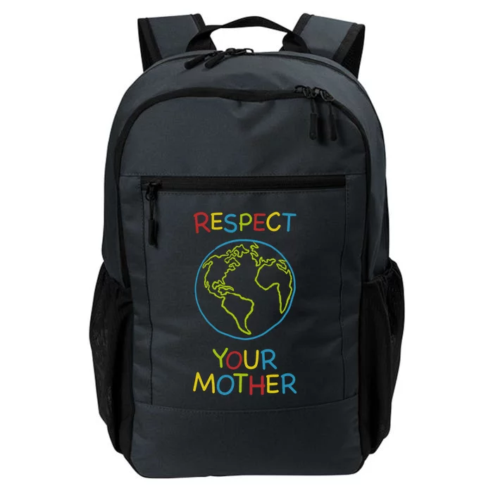 Trendy Respect Your Mother Earth Nature Gift Daily Commute Backpack