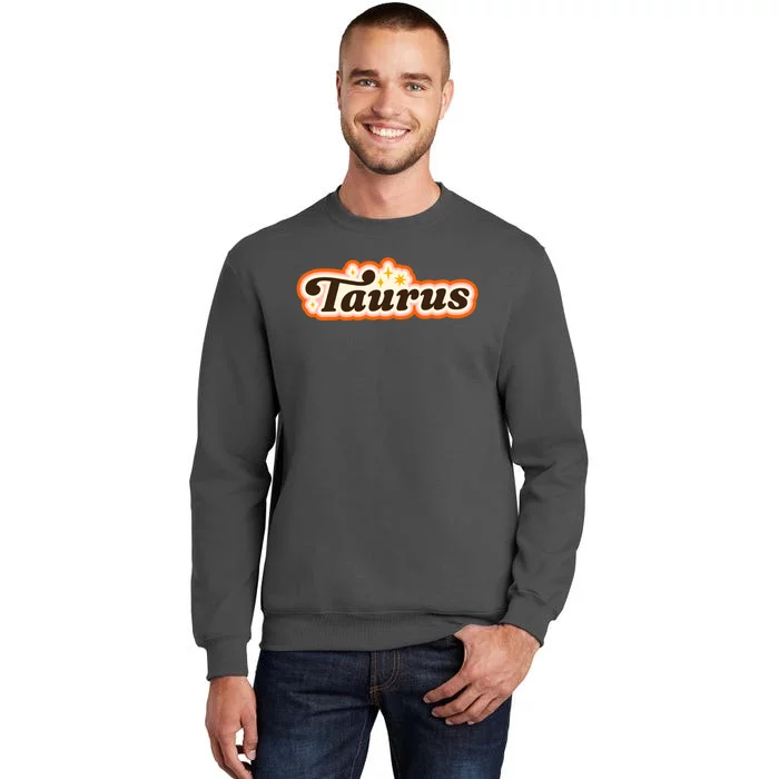 Taurus Retro Zodiac Birthday Tall Sweatshirt