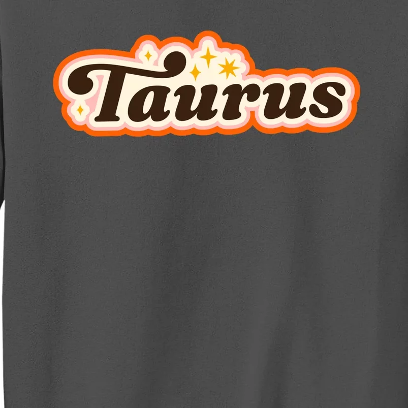 Taurus Retro Zodiac Birthday Tall Sweatshirt