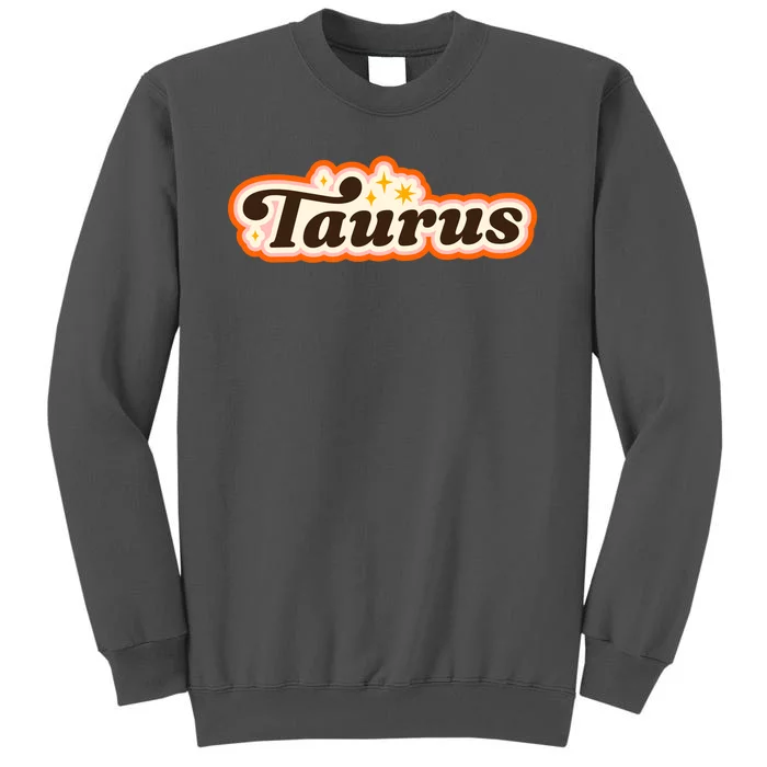 Taurus Retro Zodiac Birthday Tall Sweatshirt