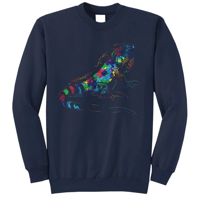 Tropic Reptile Zoo Keeper Gift Idea Iguana Tall Sweatshirt