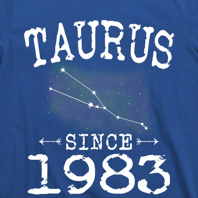 Taurus Since 1983 Taurus Star Sign Astrology 1983 Birthday Funny Gift T-Shirt