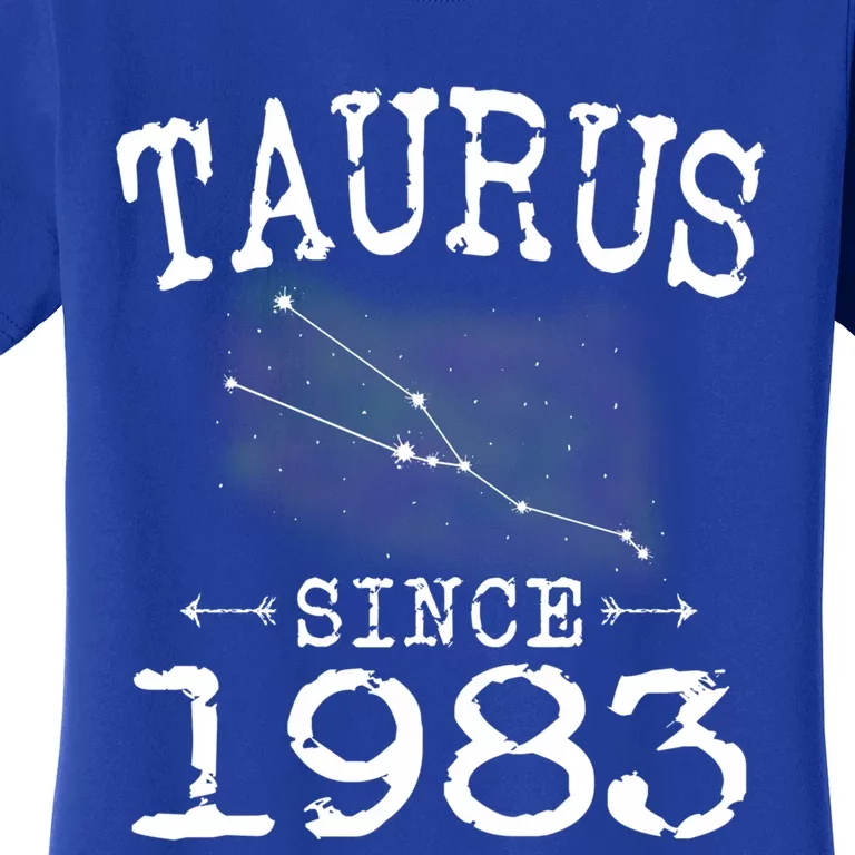 Taurus Since 1983 Taurus Star Sign Astrology 1983 Birthday Funny Gift Women's T-Shirt