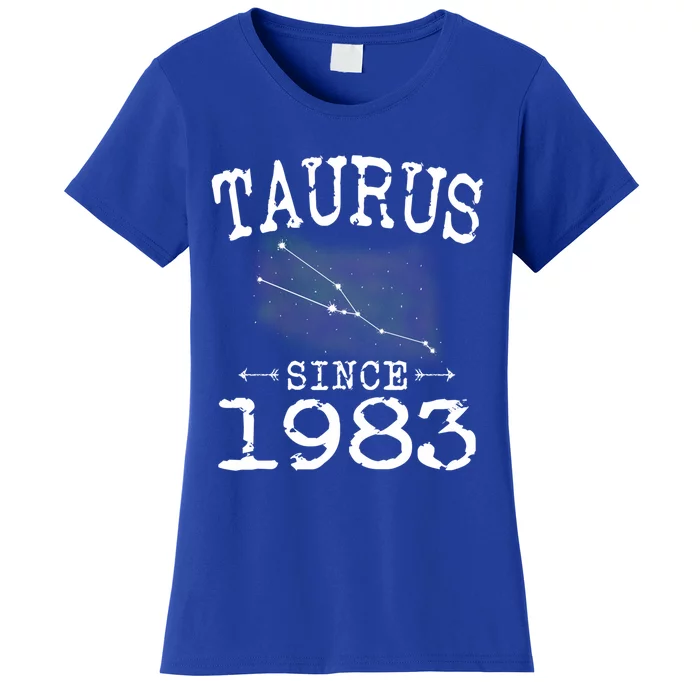 Taurus Since 1983 Taurus Star Sign Astrology 1983 Birthday Funny Gift Women's T-Shirt