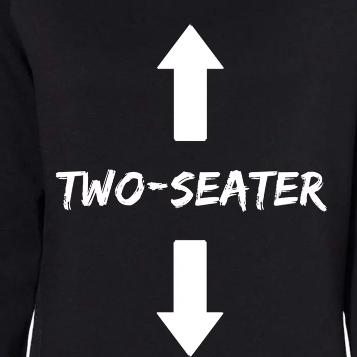 Two Seater 2 Seater Dad Funny Gift Womens California Wash Sweatshirt