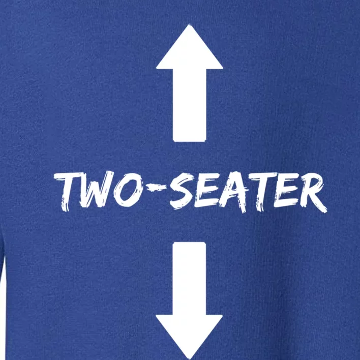 Two Seater 2 Seater Dad Funny Gift Toddler Sweatshirt