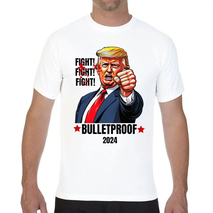 Trump Shot 2024 Rally Never Surrender Comfort Colors T-Shirt