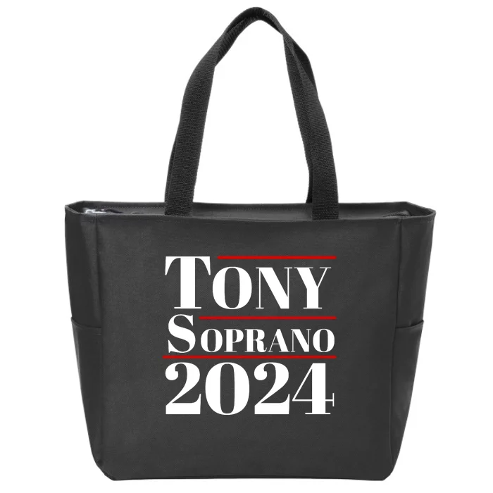 Tony Soprano 2024 Funny Comedy Retro Humor Zip Tote Bag