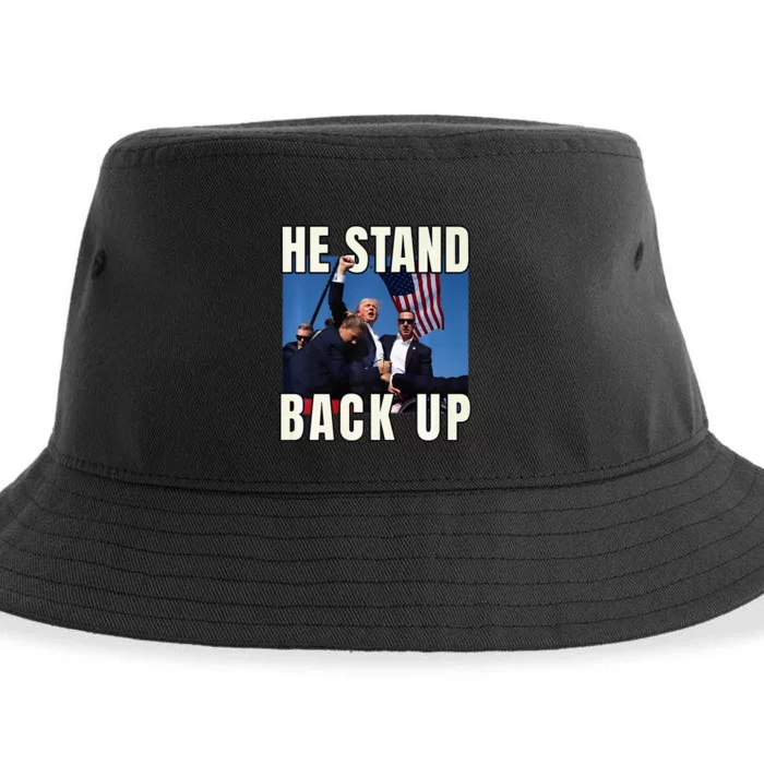 Trump Strong 2024 Pennsylvania Rally Incident Premium Sustainable Bucket Hat