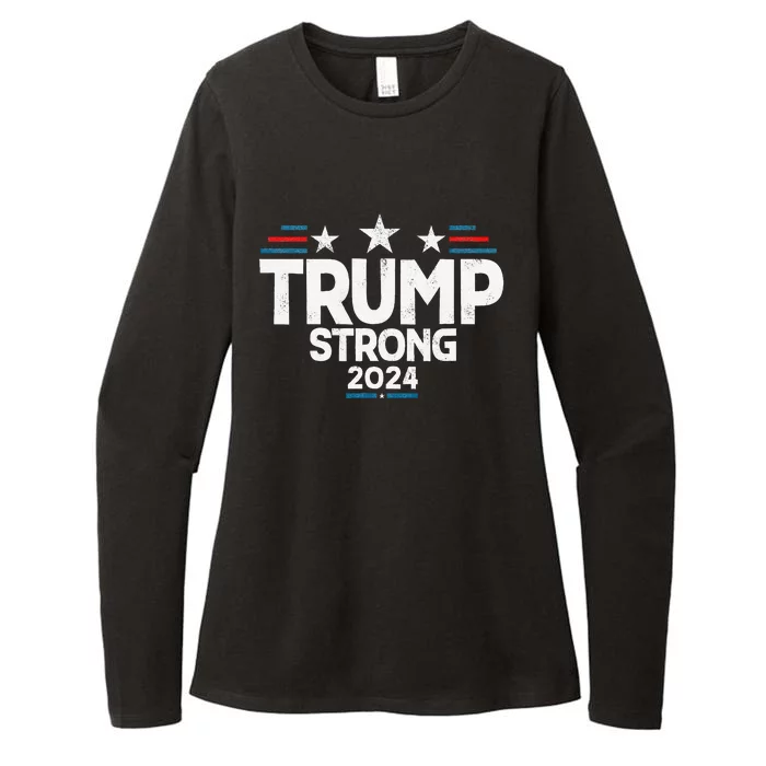 Trump Strong 2024 Vintage Usa Womens CVC Long Sleeve Shirt