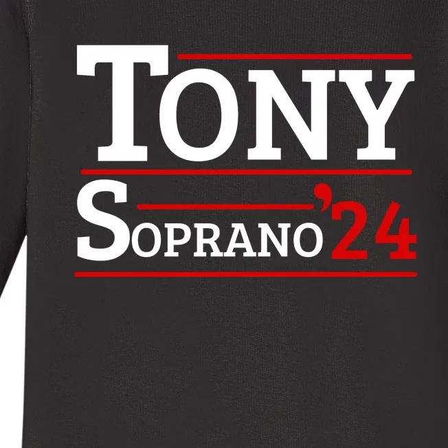 Tony Soprano 2024 Comedy Retro Humor Baby Long Sleeve Bodysuit